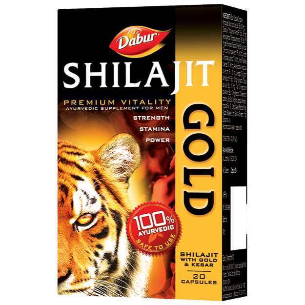 Dabur Shilajit Gold Capsule for Men | For Immunity, Strength, Stamina & Power